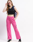 mSECRET Pink Wide-Leg Cotton Cargo Pants