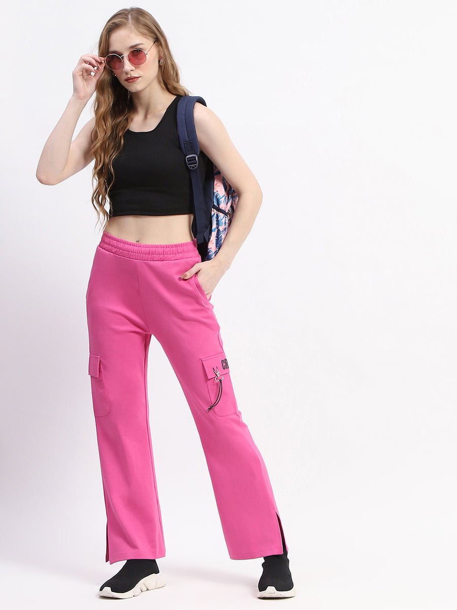 mSECRET Pink Wide-Leg Cotton Cargo Pants