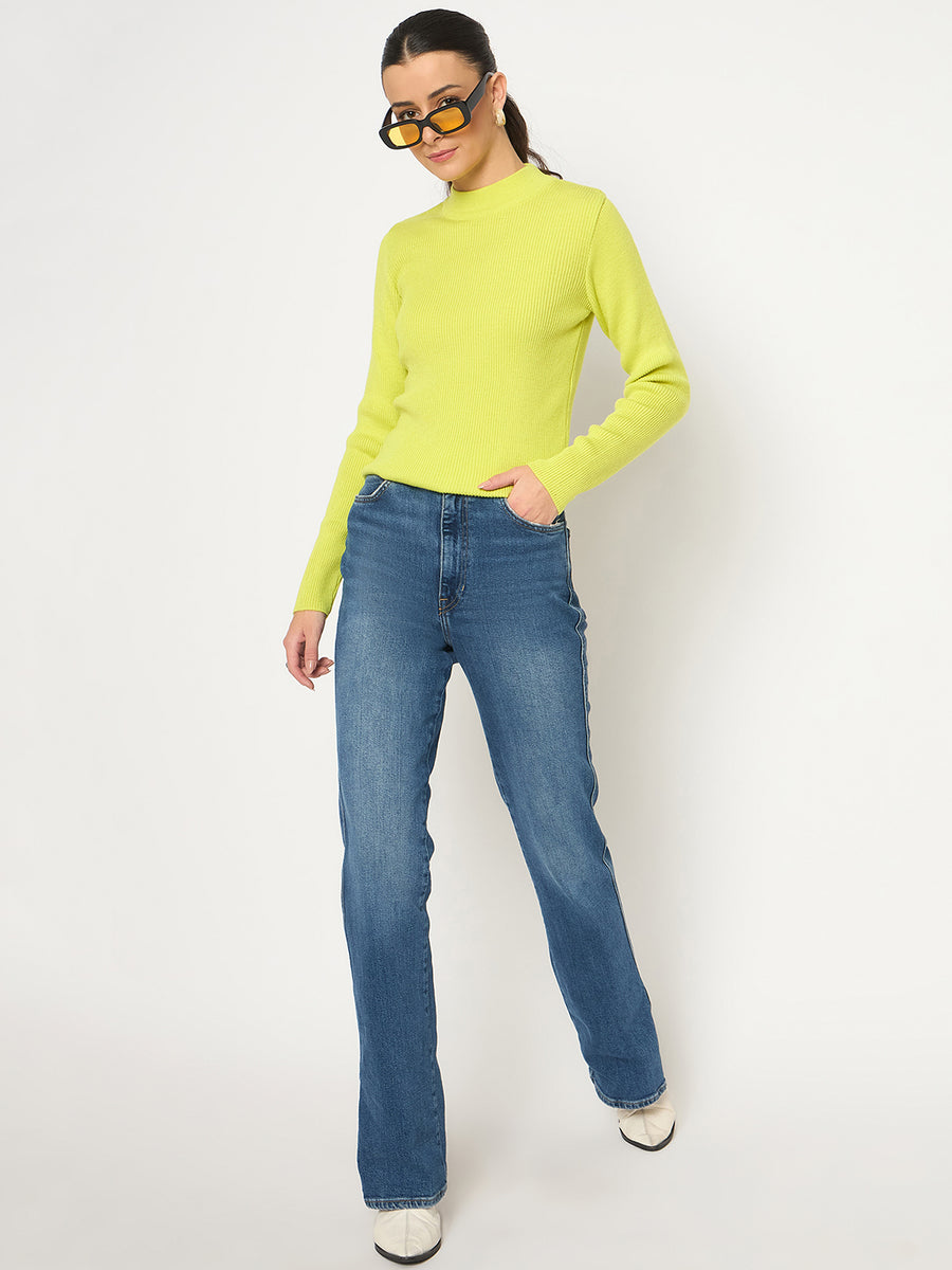 Madame Mock Neck Lemon Yellow Skeeve