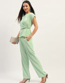 Madame Solid Green Co-Ord Set