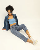 Madame Blue Boyfriend Fit Cotton Denim