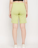 mSECRET Lime Typography  Cotton Shorts