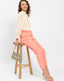 Madame Salmon Solid Regular Trousers