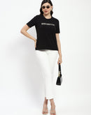 Madame Bridgerton Crystal Embellished Black T-Shirt