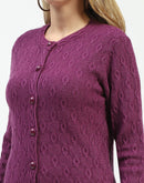 Madame Plum Buttoned Cardigan