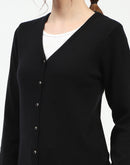 Madame Black Button-Up Cardigan