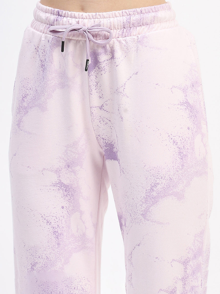 mSECRET Camouflage Print Cotton Mauve Joggers