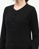 Madame Black Button-Up Cardigan