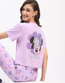 mSECRET Disney Typography Mauve Nightsuit Set