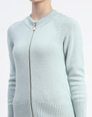 Madame Mint Full-Zip Knit Sweater