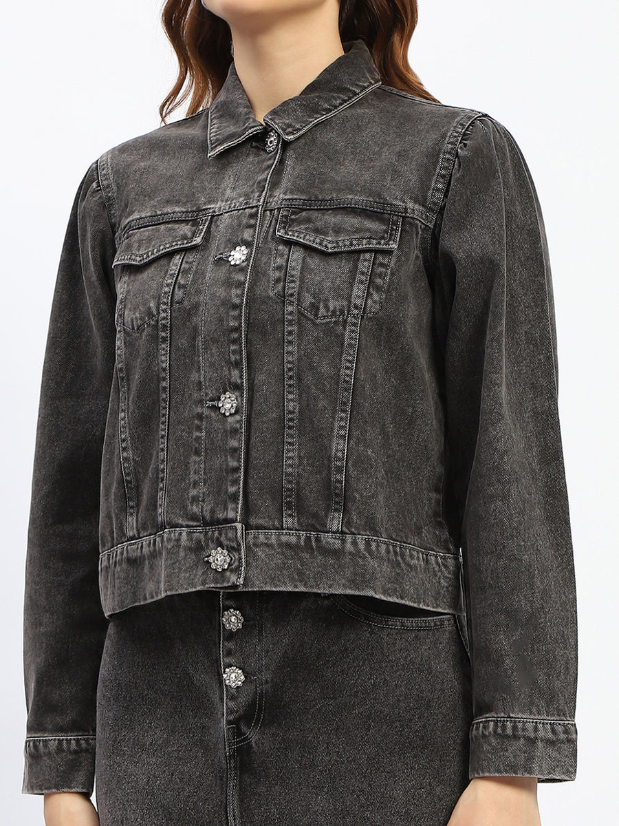 Madame Black Denim Jacket