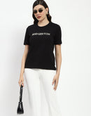 Madame Bridgerton Crystal Embellished Black T-Shirt