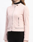 Madame Nude Faux Suede Biker Jacket