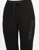 mSECRET Typography Black Track Bottoms