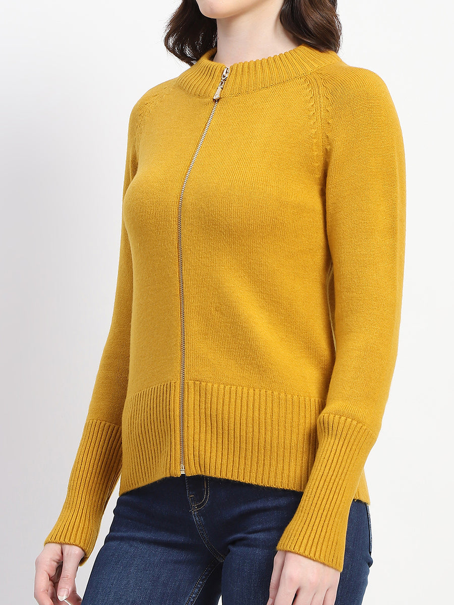 Madame Knit Mustard Mock Neck Sweater