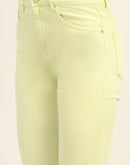 Madame Mid Rise Cotton Green Denim