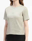 Madame Green Crew Neck Cotton T-shirt