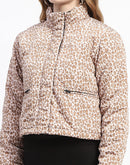 Madame Camouflage Beige Puffer Jacket