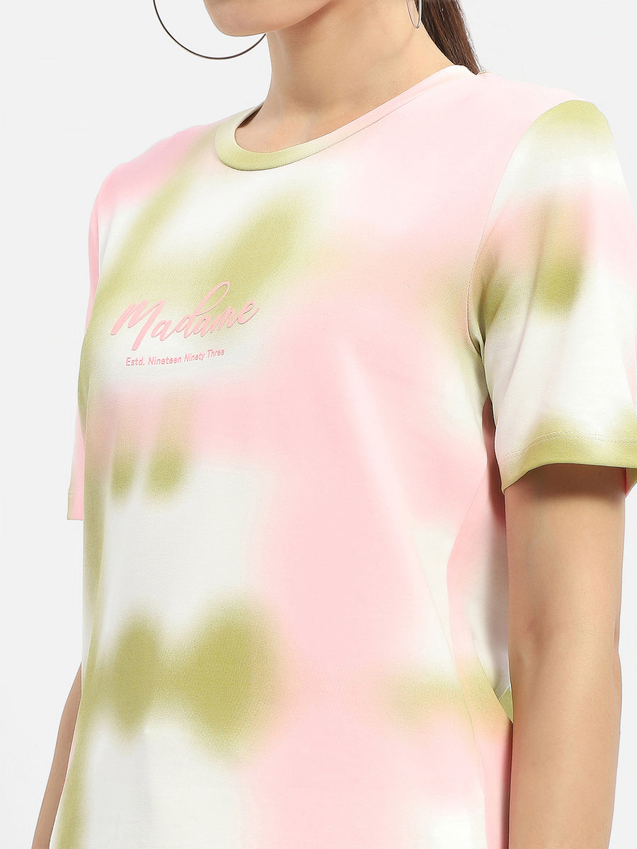 Madame Tie-Dye Pink Regular T-Shirt