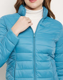 Madame Sea Blue Puffer Jacket