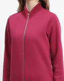 Madame Mock Neck Plum Cotton Sweatshirt