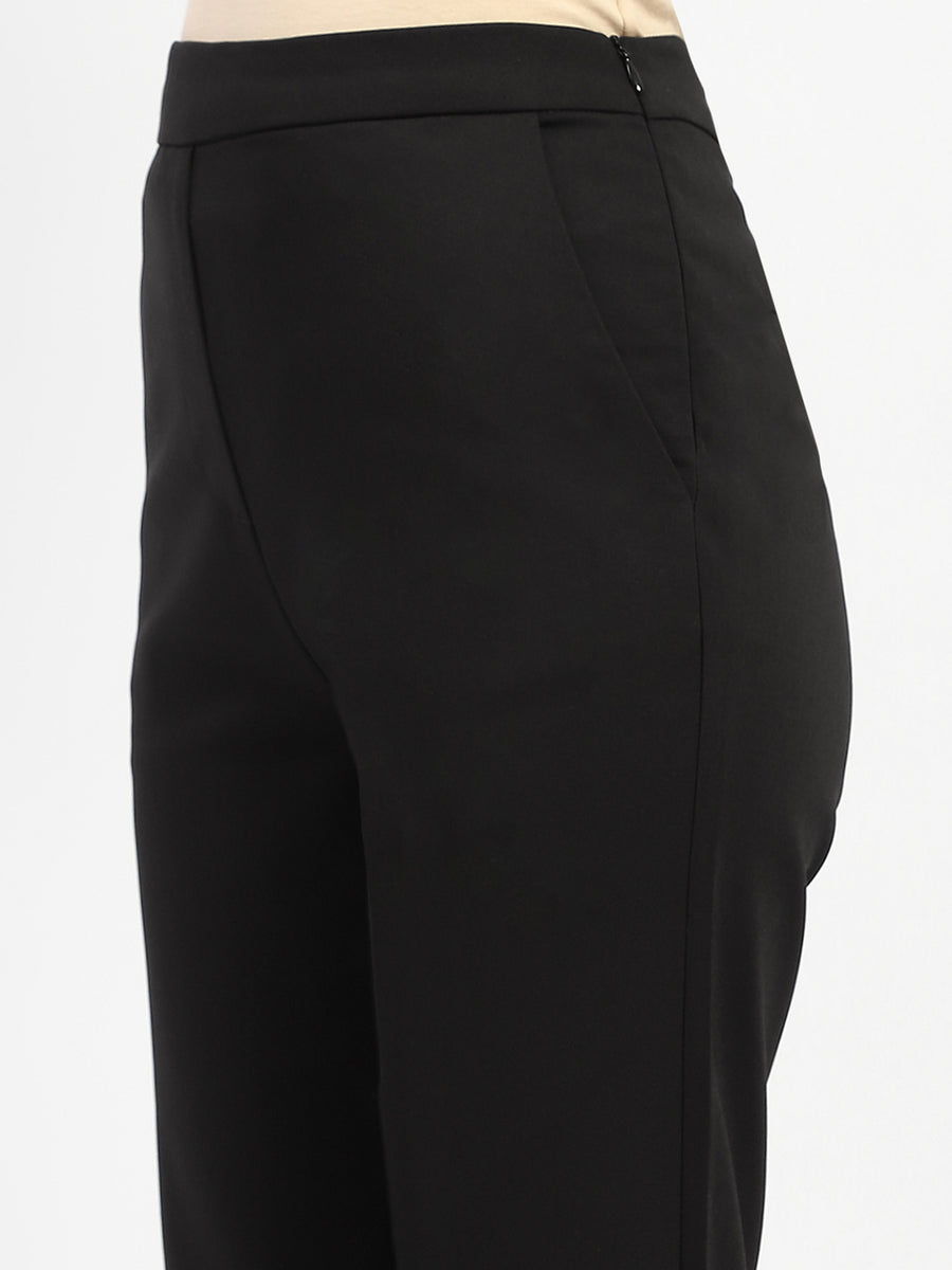 Madame Tapered Fit Black Trousers