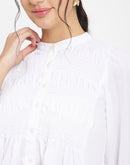 Camla Barcelona White Solid Shirt