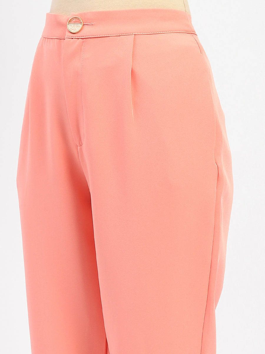 Madame Salmon Solid Regular Trousers