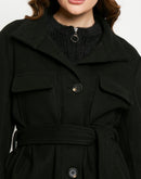 Madame Black Zipper Shacket