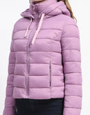 Madame Mauve Quilted Puffer Hood Jacket