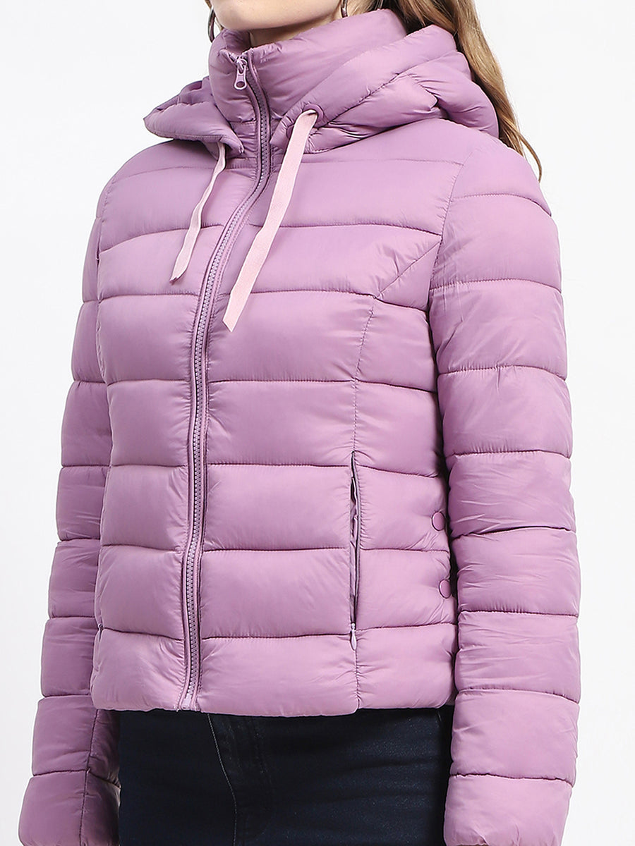 Madame Mauve Quilted Puffer Hood Jacket