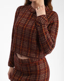 Madame Rust Plaid Skirt and Sweater Co-ord Set