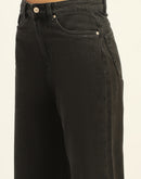 Madame Wide Leg Charcoal Cotton Denim