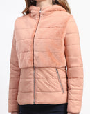 Madame Dual-Textured Rust Puffer Jacket