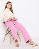 mSECRET Printed Sweatshirt and Bottoms Pink Night suit