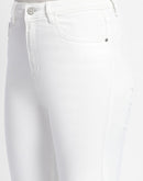 Madame Straight Fit Mid Rise White Jeans