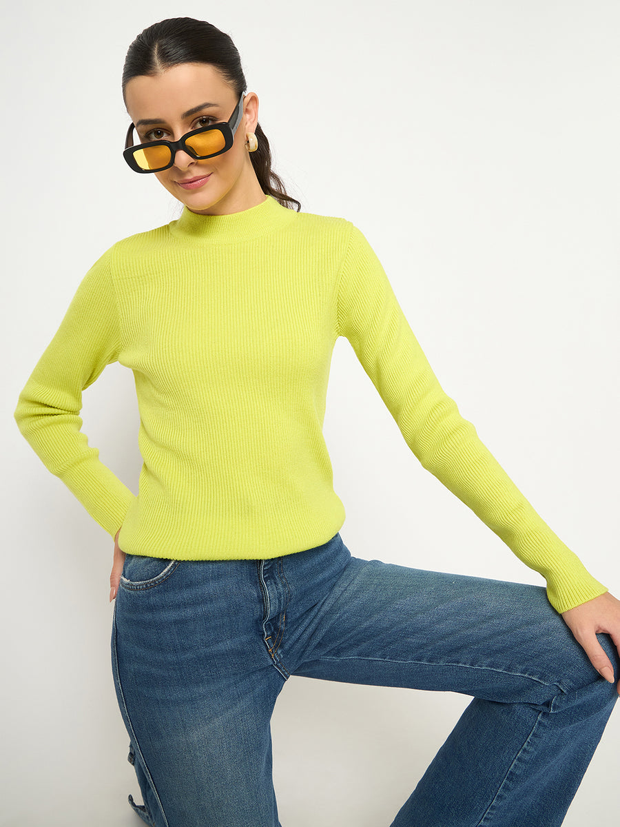 Madame Mock Neck Lemon Yellow Skeeve