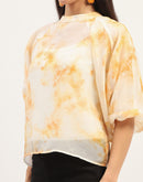 Madame Tie Dye Ivory Top