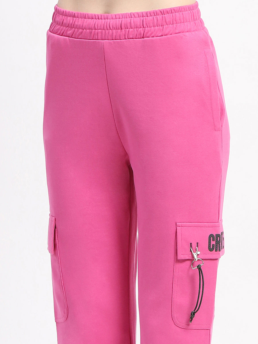 mSECRET Pink Wide-Leg Cotton Cargo Pants