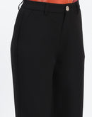 Madame Black Straight Fit Trousers