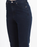 Madame Straight-Fit Dark Blue Cotton Jeans