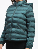 Madame Quilted Cotton Green Puffer Jacket