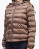 Madame Quilted Brown Puffer Jacket