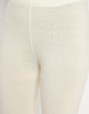 Madame Skinny Fit Solid Off White Tights