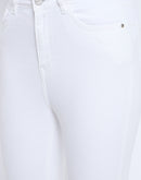 Madame Skinny Fit Cotton Blend White Denim