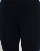 Madame Skinny Fit Solid Navy Blue Tights