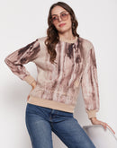 Madame Beige Tie-Dye Sweatshirt