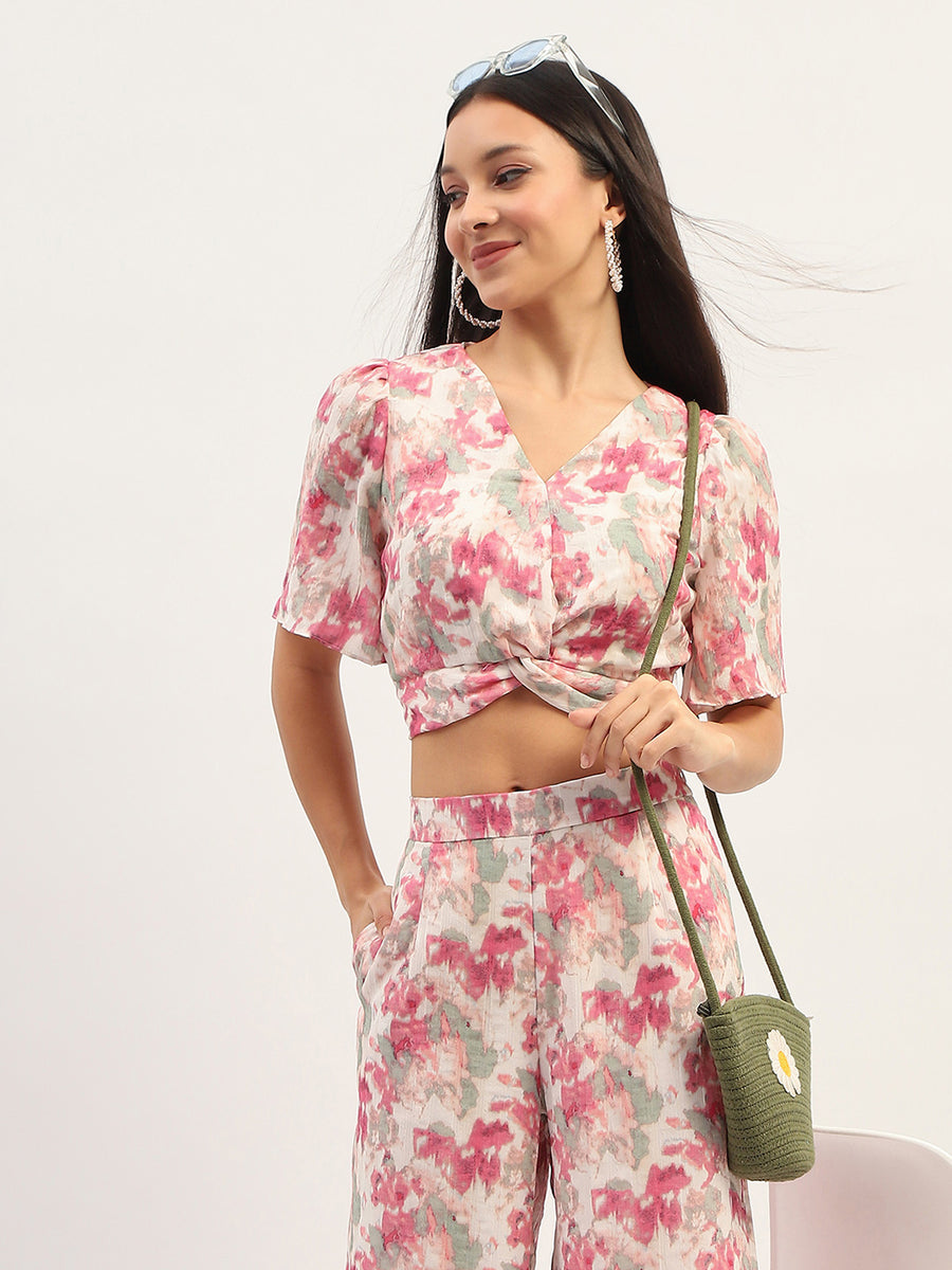 Madame Floral Print Off White Co-Ord Set