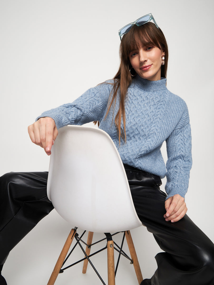 Madame Blue Knit Pullover