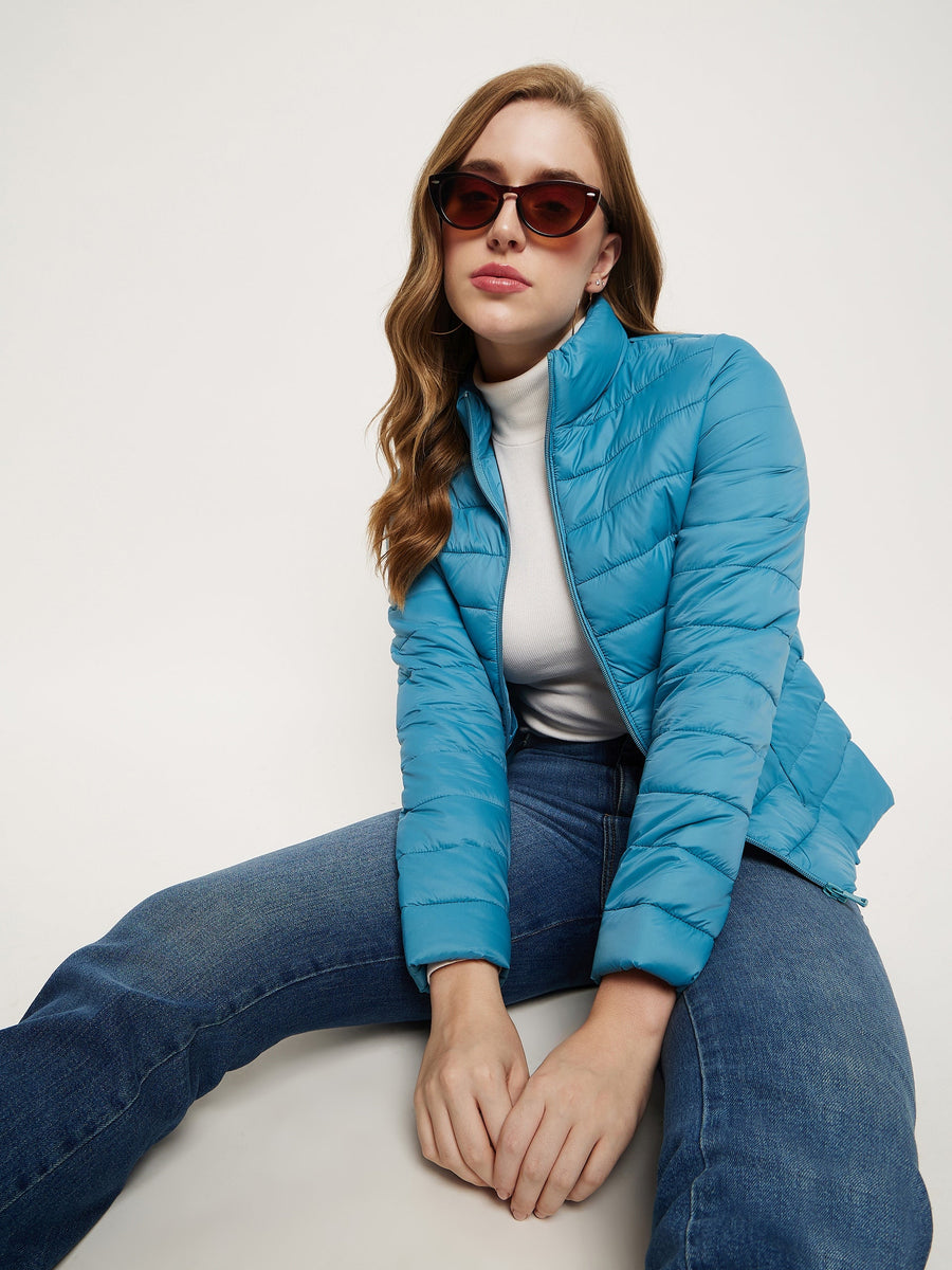 Madame Sea Blue Puffer Jacket